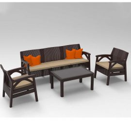 Violet Santana 5 Kişilik Rattan Bahçe - Balkon Oturma Grubu